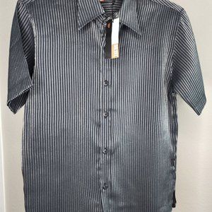 Diesel - Short-Sleeved Metallic Button-Up Shirt